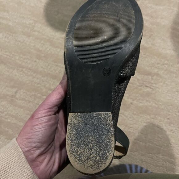 Unity In Diversity Fretia Heel Size 39 Rainbow Metallic Mules - Picture 6 of 6